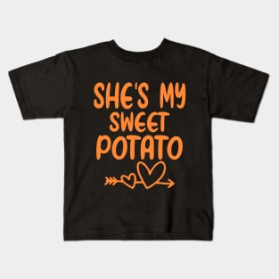 She's My Sweet Potato, I Yam Kids T-Shirt